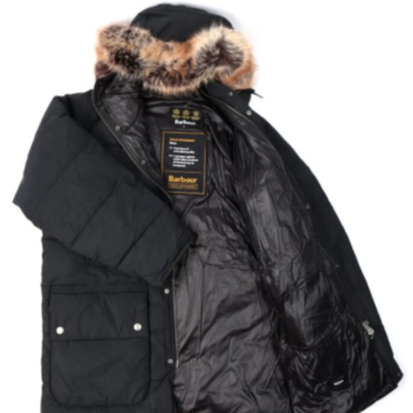 BARBOUR GOLD STANDARD Baffle Moe Quilted Parka Jacket MSRP$680 size M RARE FIND - Picture 1 of 10